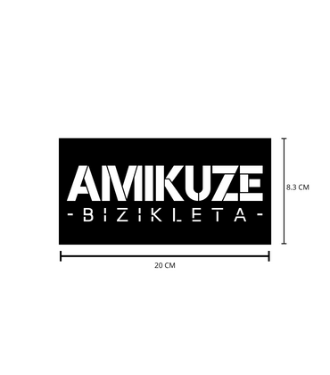 Sticker Amikuze 20/8,3 Blanc